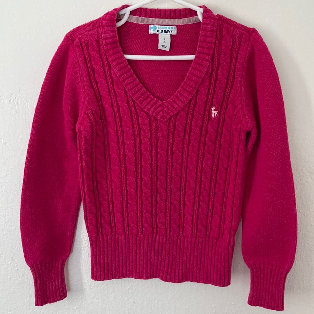 Girl’s Old Navy Pink Sweater Size S 6-7